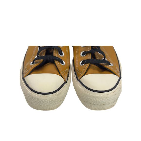 Converse Chuck Taylor All Star Low Brown Leather Black Trim Sneakers Men’s 9 - Picture 12 of 12